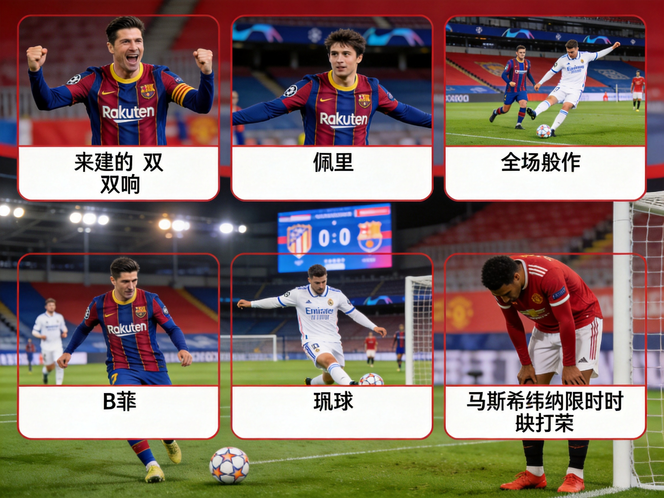 巴萨3-0皇马集锦图